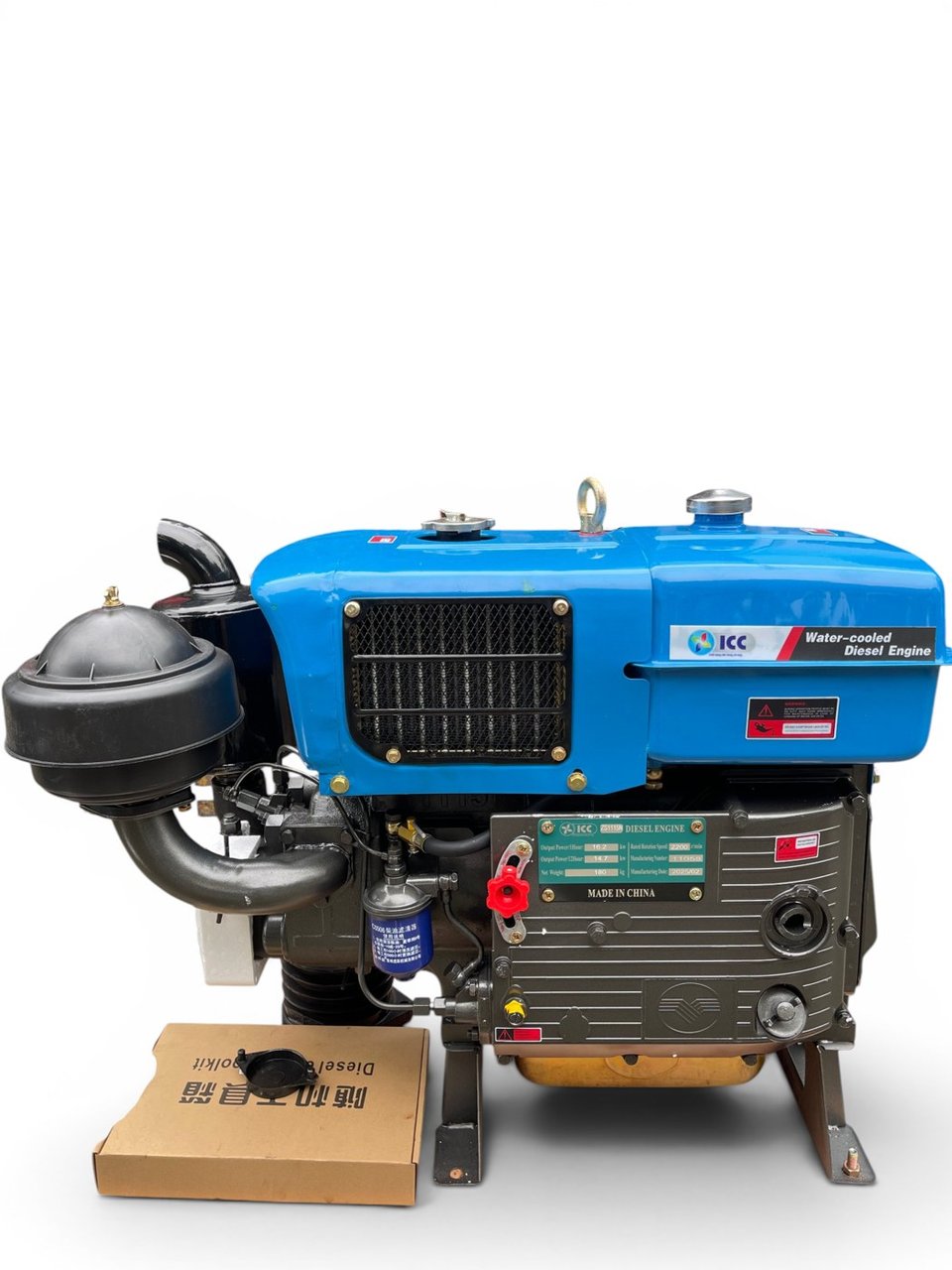 Đầu nổ D24 ICC diesel làm mát nước, bánh đà lớn