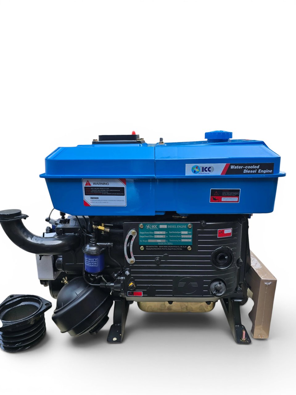 Động cơ diesel ICC làm mát nước, đầu nổ bánh đà puly
