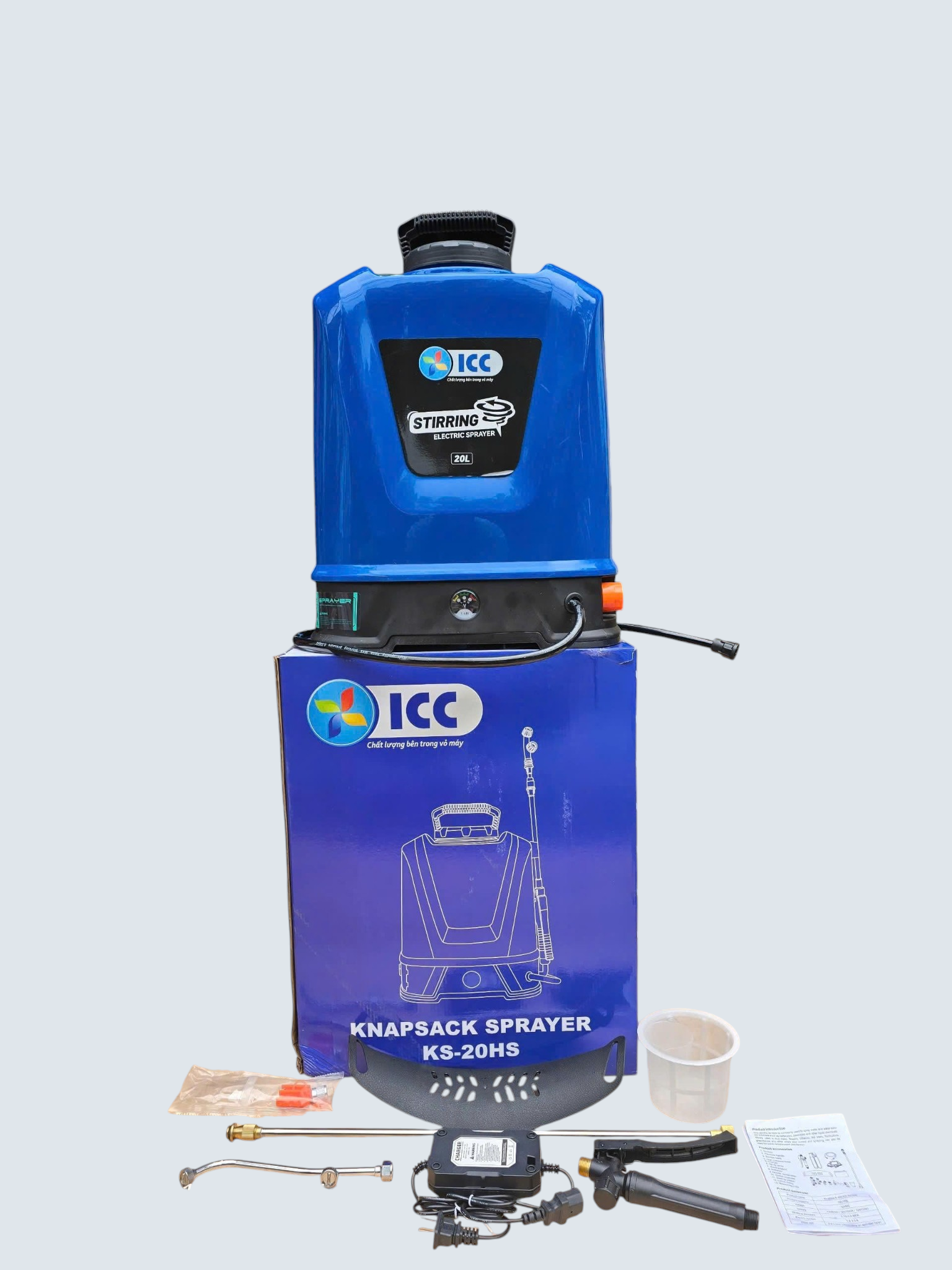 Bình phun điện đeo vai KS-20HS 20L